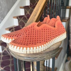 ILSE JACOBSEN ladies slip on shoe euro 38 US 8. Super comfortable summer slip on